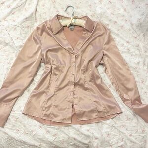 Worthington Satin Blouse in Soft Pink old money chic 2026 Charolette York